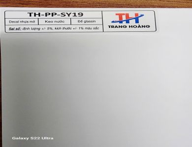 Decal nhựa mờ TH-PP-SY19