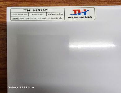 Decal nhựa sữa TH-NPVC